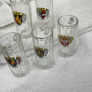 Heavy German Shot Glasses - Five Glasses